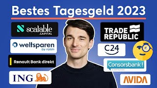 TagesgeldVergleich 2023 Über 3 Zinsen Die aktuell besten TagesgeldZinsen  Finanzfluss [upl. by Rachel]