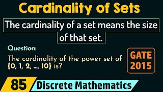 Cardinality of Sets [upl. by Firestone]