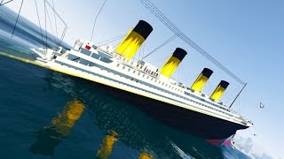 GTA 5 Mods Funny Moments  EPIC TITANIC SHIP MOD [upl. by Kentigera364]