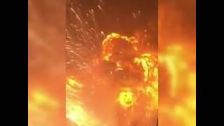 HUGE EXPLOSION IN CHINA FIREWORK FACTORY [upl. by Epifano953]