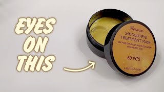 QUICK LOOK 24K Gold Eye Treatment Mask by Fivewan [upl. by Chuch]