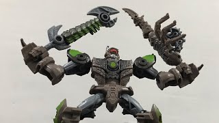 ANIMANDO A SCORPONOK Y SANDSPEAR DE TF ROTB BEAST ALLIANCE EN STOP MOTION [upl. by Dail]