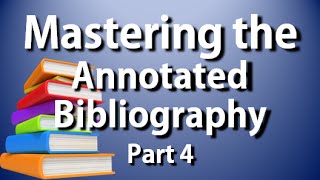 APAMLA Annotated Bibliography Complete Guide to the Annotated Bib Part 4 [upl. by Sanford537]