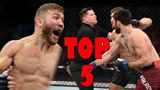 TOP 5 Weirdest Stoppages in MMA History [upl. by Ecnarolf]