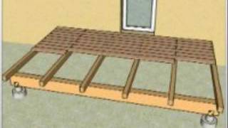 Comment construire une terrasse en bois [upl. by Airtal]