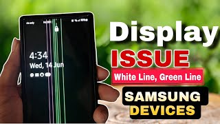 Samsung S21 FE Green Line Display Issue  How Solve Display Issue Green Line white line [upl. by Leinahtam665]