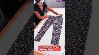 Best Methods to Fold Ladies Cotton Pants for Optimal Storage shorts foldingclothes fashion [upl. by Rosinski]