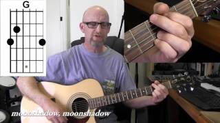 CAT STEVENS  MOONSHADOW Acoustic guitar tutorial with chords and lyrics [upl. by Widera]