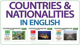 Countries amp Nationalities in English [upl. by Armbruster]