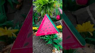 DIY Watermelon Slice Craft for Kids  Easy Popsicle Stick Craft 🍉 🎨✨ diy craft craftyfun kids [upl. by Reace]