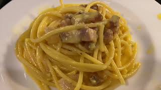 Bucatini alla Carbonara easy delicious Italian recipe [upl. by Dulce]