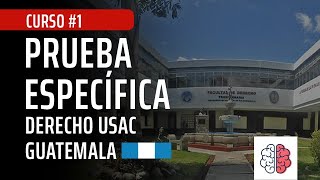 Curso PRUEBA ESPECIFICA PARTE 1 ⚖ Derecho USAC  Facultad Inteligente [upl. by Eppesuig]