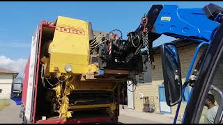 8060 New Holland Recondition Harvester loading in Container 2021 [upl. by Janith]