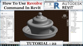 Session 23  Revolve Command In Revit [upl. by Ecilef]