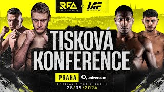 Závěrečná tisková konference MMA turnaje RFA x IAF Special Title Night 2 [upl. by Allis819]