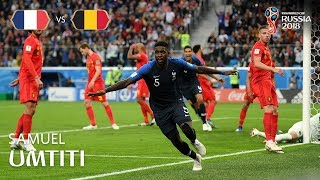 Samuel UMTITI Goal  France v Belgium  Match 61 [upl. by Corsetti]