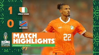 HIGHLIGHTS  Côte dIvoire 🆚 DR Congo  TotalEnergiesAFCON2023  Semi Finals [upl. by Haggar336]