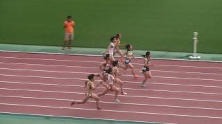 2017静岡県高校総体 女子100m 決勝 [upl. by Noislla]