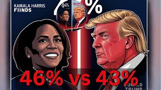 ExclusiveHarris lead over Trump narrows to 46 vs 43 ReutersIpsos poll finds latestnews usa [upl. by Den]