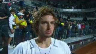 Ernests Gulbis Friday Interview Rome 2010 [upl. by Olracnaig439]