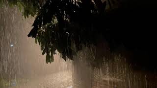 Sleep Like A Rock With Heavy Rainstorm Light Thunder amp Water Drop sounds  4K Rain For Relax Read [upl. by Scopp]