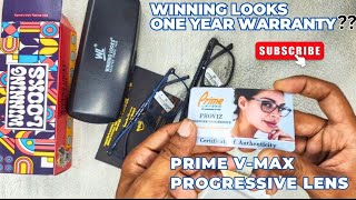 Winninglooks Eyewear with Prime Progressive Vmax Glasses Review chasmawala786 [upl. by Sirron]