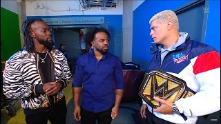 The New Day confronts Cody Rhodes  WWE RAW 1292024 [upl. by Arualana]