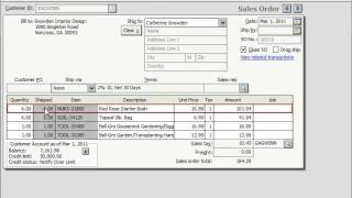 Peachtree Tutorial The Sales Orders Window Sage Training Lesson 46 [upl. by Atilrac]