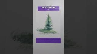 Peindre un Sapin en Aquarelle Tutoriel Accéléré pour Débutants 🌲 aquarellefacile tutoaquarelle [upl. by Nylirak]