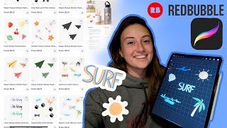 How I Make Sticker Packs For RedBubble  Using Procreate [upl. by Shapiro]