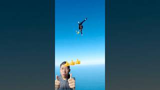 Dancing in the sky😱 skydivevibes skydiving [upl. by Anaytat497]