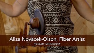 Aliza NovacekOlson Fiber Artist Roseau MN [upl. by Akiemat]