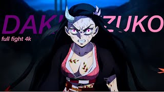 Nezuko Vs Daki full fight  4K HDR  Demon Slayer Season 3 Episode 7 [upl. by Salchunas]