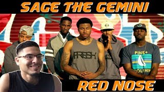 Sage The Gemini  Red Nose  REACTION [upl. by Cazzie]