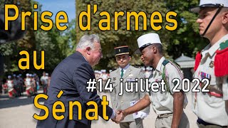 Le prise darmes au sénat 2REG Legionetrangere 14juillet [upl. by Thibault]