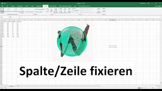 Excel Zeilen und Spalten fixieren  einfrieren [upl. by Dolloff]