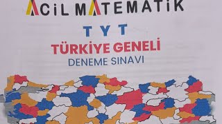 ACİL TR GENELİ DENEME YORUMUM tyt ayt cevapanahtarı yks acil [upl. by Elvina902]