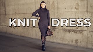 9 SWEATER DRESS OUTFIT IDEAS  Lookbook amp How to Style [upl. by Arikal]