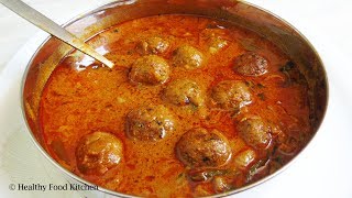 Chettinad Mutton Kola Urundai KuzhambuMutton Kola Urundai Kulambu in TamilMutton Kofta Curry [upl. by Yraht]