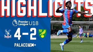 THREE STRAIGHT WINS 🔥😤  Palace 42 Norwich  U18 Match Highlights [upl. by Llewej661]