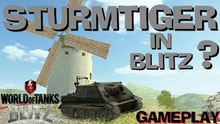 New Tank  STURMTIGER In WoT Blitz  Gameplay [upl. by Otipaga]