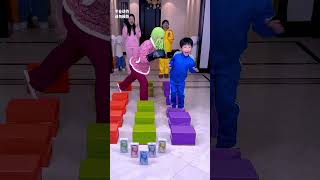 Box Jumping Challenge So Exciting Save It For LaterFunnyFamily PartyGames [upl. by Cherrita]