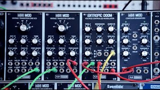 Huge analog sound with Entropic Doom Noisillator module from AJH Synth [upl. by Ettenil]