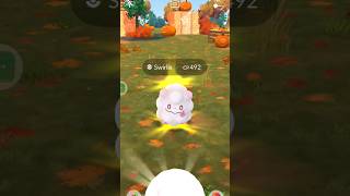 Caught a Swirlix in Pokemon go pokemongo [upl. by Einegue]