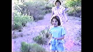 Walking in the wash in front of Ivan and Rachel Lusks Tucson House  1991 [upl. by Htebazle642]