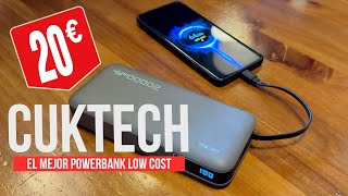 El Mejor Power Bank por 20€ 20000mAh para móviles android iPhone iPad macbook  cuktech CP253L [upl. by Parthenia]