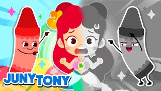 O Malvado Giz de Cera  Mundo Colorido  Música Infantil  JunyTony em Português [upl. by Bord]