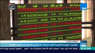 أخبار TeN  بلومبرج البورصة المصرية أفضل الخيارات لمستثمري الأسهم في الشرق الأوسط [upl. by Burris]