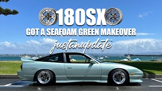 180sx Gets a Stunning Seafoam Green Makeover [upl. by Onaivlis]