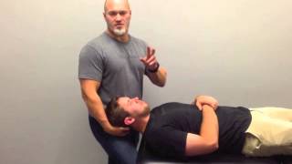 Cervical Downslope Manipulation Evolution Sports Physiotherapy [upl. by Anirrak]